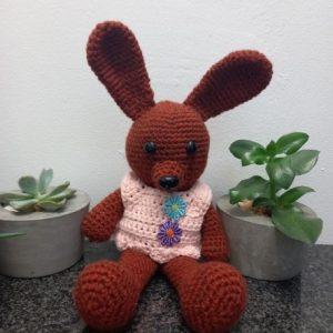 brown crochet bunny baby gift delivery george